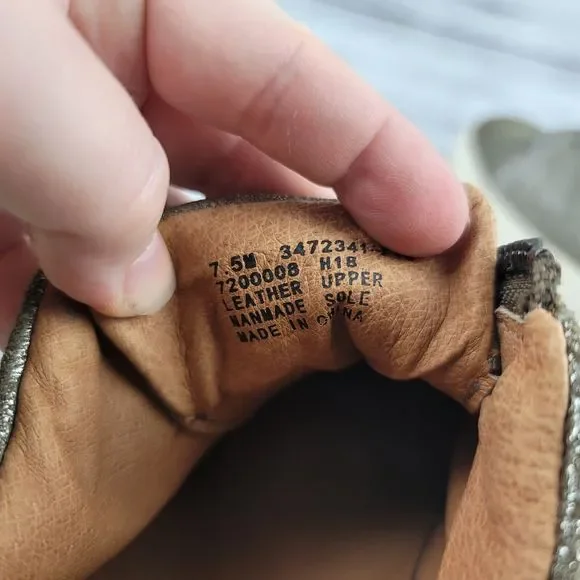 frye & co. Leather Zip Front Sneakers Victoria Moto Stud Metallic - Picture 7 of 10